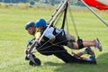 Tandem Hang Gliders Landed Royalty Free Stock Photo